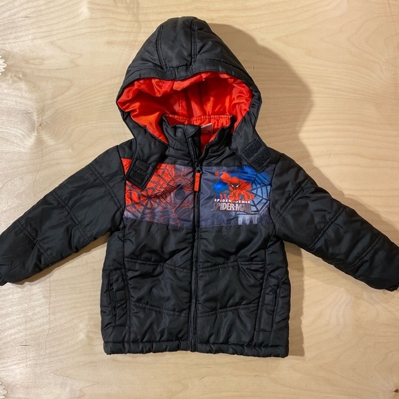Marvel Spider Man Puffer Style Jacket 3T (IB) - Picture 2 of 13